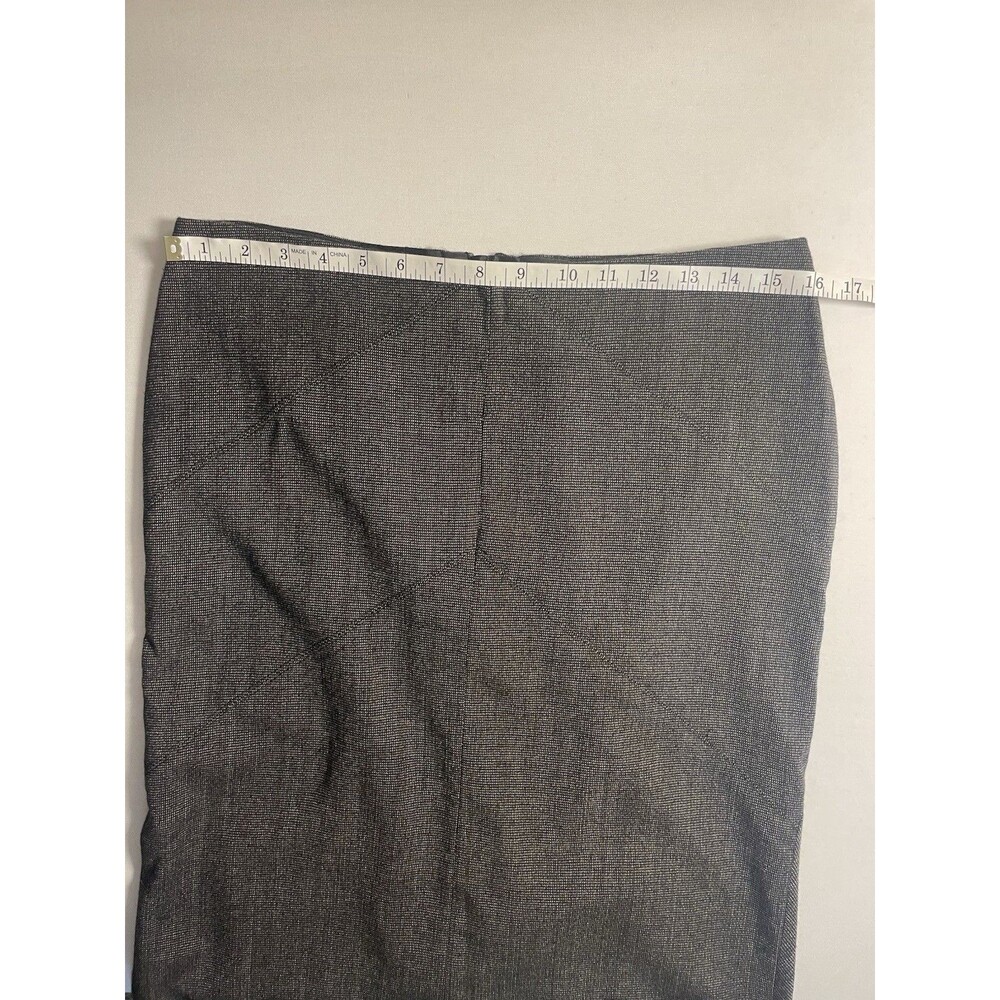 Mexx Skirt Women’s Black Wool Blend Lined Straight Skirt Ruffle Back US Size 8 - Picture 8 of 10
